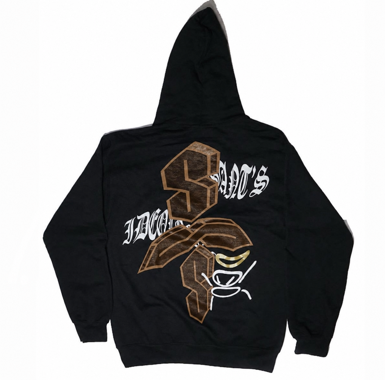 Crucifix Hoodie back view