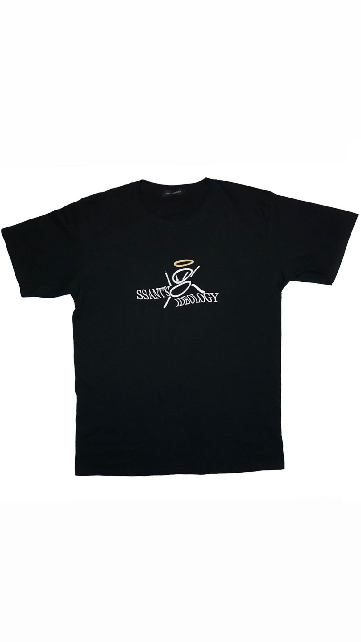 SSANT'S Ideology black graphic T-shirt